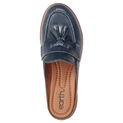 Discount Earth Shoes Everett Casual Slip-on Round Toe Loafers Blue