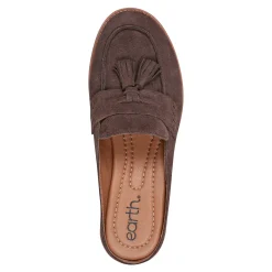 New Earth Shoes Everett Casual Slip-on Round Toe Loafers Dark Brown