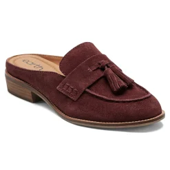Best Earth Shoes Everett Casual Slip-on Round Toe Loafers Dark Red