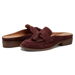 Best Earth Shoes Everett Casual Slip-on Round Toe Loafers Dark Red