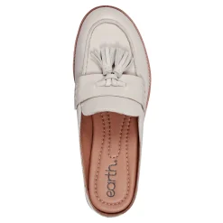 Earth Shoes Everett Casual Slip-on Round Toe Loafers Ivory