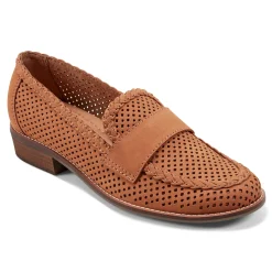 Online Earth Shoes Evvie Casual Slip-On Perforated Loafers Medium Natural