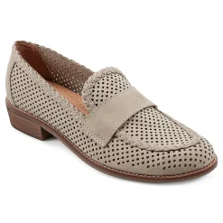 New Earth Shoes Evvie Casual Slip-On Perforated Loafers Light Green