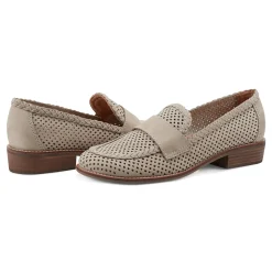 New Earth Shoes Evvie Casual Slip-On Perforated Loafers Light Green