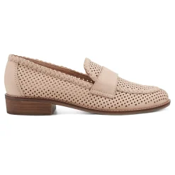 Sale Earth Shoes Evvie Casual Slip-On Perforated Loafers Ivory