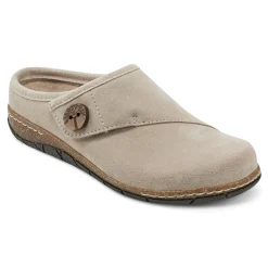 Earth Shoes Ezra Round Toe Casual Slip-on Flat Clogs Taupe