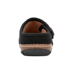 Earth Shoes Ezra Round Toe Casual Slip-on Flat Clogs Black Wool