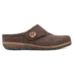 Online Earth Shoes Ezra Round Toe Casual Slip-on Flat Clogs Dark Brown
