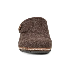 Online Earth Shoes Ezra Round Toe Casual Slip-on Flat Clogs Dark Brown