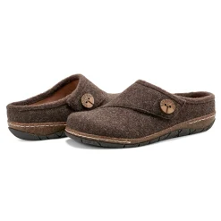 Online Earth Shoes Ezra Round Toe Casual Slip-on Flat Clogs Dark Brown