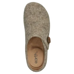 Earth Shoes Ezra Round Toe Casual Slip-on Flat Clogs Brown