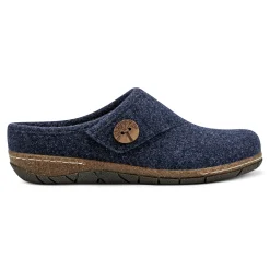 Online Earth Shoes Ezra Round Toe Casual Slip-on Flat Clogs Dark Blue