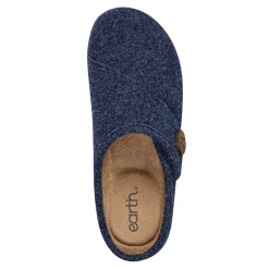 Online Earth Shoes Ezra Round Toe Casual Slip-on Flat Clogs Dark Blue