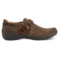 Sale Earth Shoes Farage Round Toe Casual Slip-on Flats Dark Brown