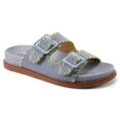 Discount Earth Shoes Fausto Round Toe Casual Flat Strappy Sandals Light Blue