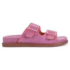 New Earth Shoes Fausto Round Toe Casual Flat Strappy Sandals Dark Pink