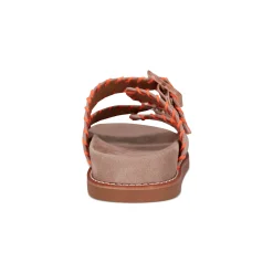 Earth Shoes Fausto Round Toe Casual Flat Strappy Sandals Taupe