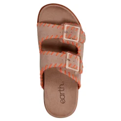 Earth Shoes Fausto Round Toe Casual Flat Strappy Sandals Taupe