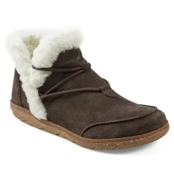 Sale Earth Shoes Fleet Cold Weather Lace-up Casual Booties Dark Brown