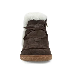Sale Earth Shoes Fleet Cold Weather Lace-up Casual Booties Dark Brown