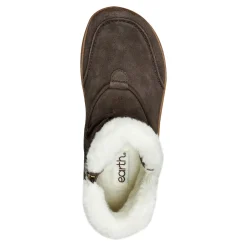 Sale Earth Shoes Fleet Cold Weather Lace-up Casual Booties Dark Brown