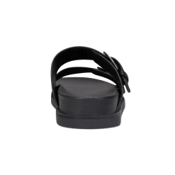 Earth Shoes Francii Round Toe Casual Slip-on Flat Sandals Black