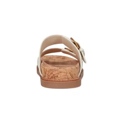 Hot Earth Shoes Francii Round Toe Casual Slip-on Flat Sandals Ivory
