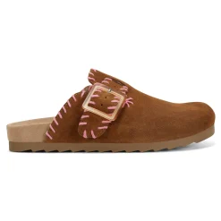 Online Earth Shoes Gena Round Toe Slip-on Flat Casual Clogs Medium Natural