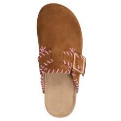 Online Earth Shoes Gena Round Toe Slip-on Flat Casual Clogs Medium Natural