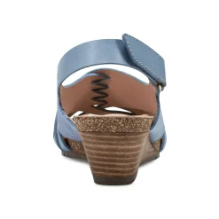 New Earth Shoes Hartie Round Toe Stacked Heel Dress Sandals