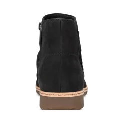 New Earth Shoes Hilaree Water Repellent Round Toe Ruched Casual Booties Black