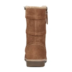 Hot Earth Shoes Hyland Water Repellent Round Toe Flat Casual Booties Medium Natural