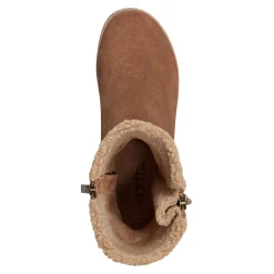 Hot Earth Shoes Hyland Water Repellent Round Toe Flat Casual Booties Medium Natural