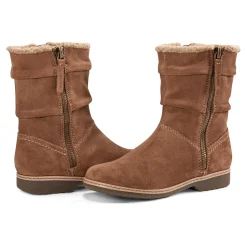 Hot Earth Shoes Hyland Water Repellent Round Toe Flat Casual Booties Medium Natural