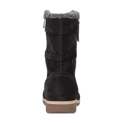 Hot Earth Shoes Hyland Water Repellent Round Toe Flat Casual Booties Black