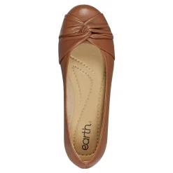 Earth Shoes Jacci Lightweight Round Toe Slip-on Dress Flats Medium Brown