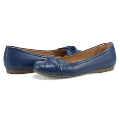 Earth Shoes Jacci Lightweight Round Toe Slip-on Dress Flats Dark Blue