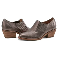 Best Earth Shoes Jalin Block Heel Slip-on Casual Booties Bronze