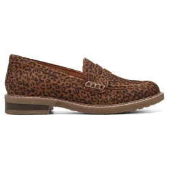 Sale Earth Shoes Javas Round Toe Casual Slip-on Loafers Leopard