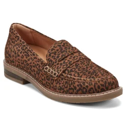 Sale Earth Shoes Javas Round Toe Casual Slip-on Loafers Leopard