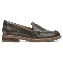 Online Earth Shoes Javas Round Toe Casual Slip-on Loafers Pewter
