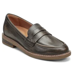 Online Earth Shoes Javas Round Toe Casual Slip-on Loafers Pewter