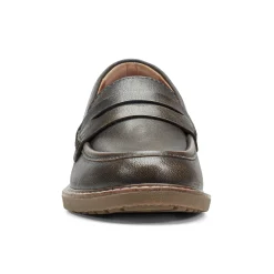 Online Earth Shoes Javas Round Toe Casual Slip-on Loafers Pewter