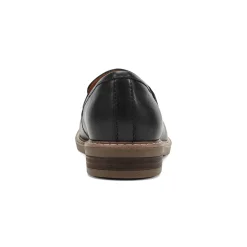 Earth Shoes Jayde Knotted Loafers Black Leather