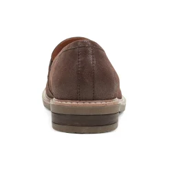 Online Earth Shoes Jayde Knotted Loafers Dark Brown Leather