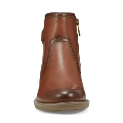 Hot Earth Shoes Jenna Round Toe Casual Booties Dark Natural