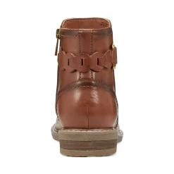 Hot Earth Shoes Jenna Round Toe Casual Booties Dark Natural