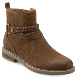 Clearance Earth Shoes Jeno Round Toe Casual Booties Dark Natural