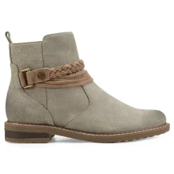 Clearance Earth Shoes Jeno Round Toe Casual Booties Taupe