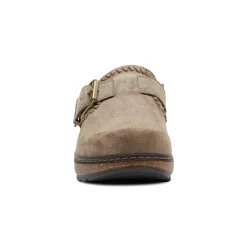 Sale Earth Shoes Kay Round Toe Slip-on Casual Clogs Grey